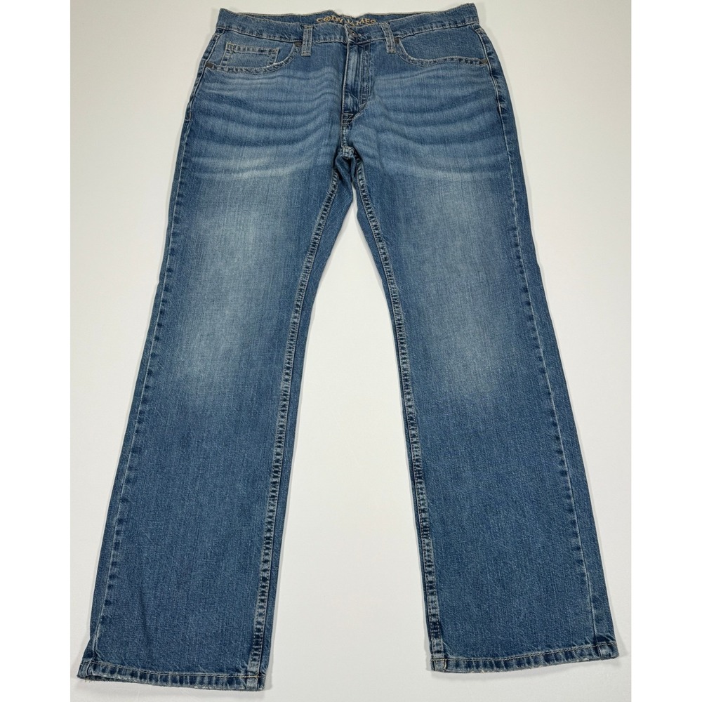 Cody James Jeans Mens 36x32 Blue Medium Wash Straight Leg Western Cowboy Denim